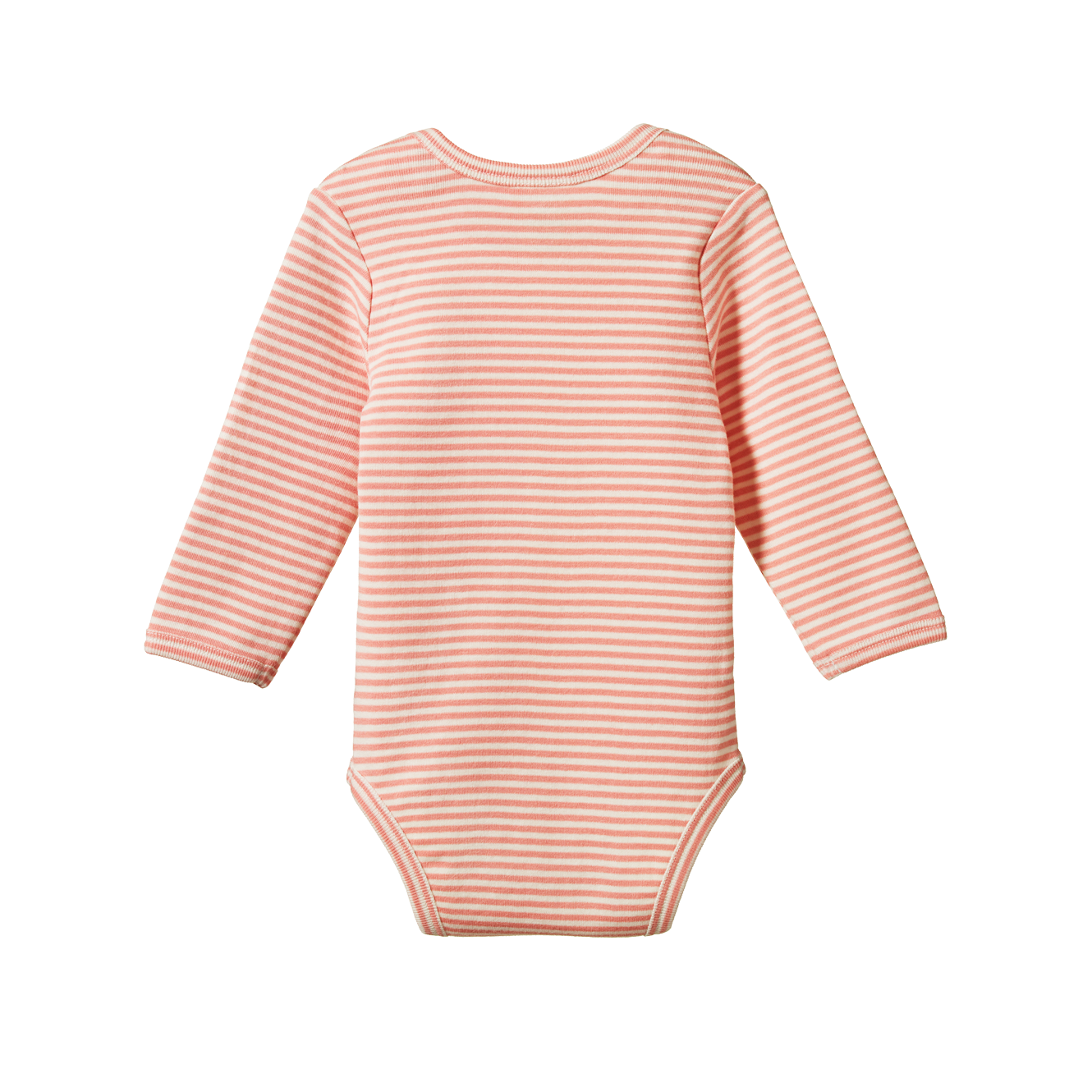 Nature Baby Long Sleeve Bodysuit - Peony Stripe