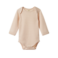 Nature Baby Long Sleeve Bodysuit - Rose Dust Pinstripe
