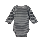 Long Sleeve Bodysuit - Navy Stripe