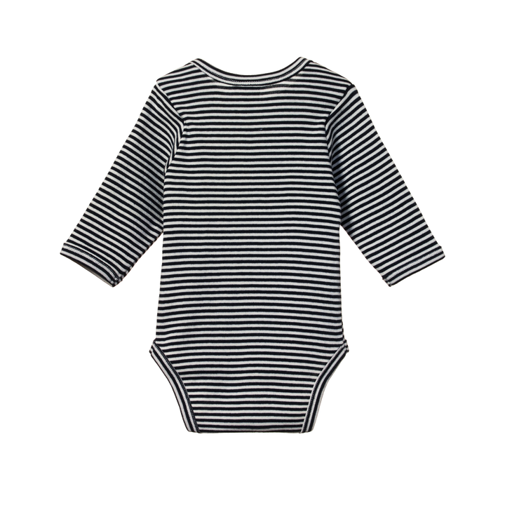 Nature Baby Long Sleeve Bodysuit - Navy Stripe