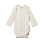 Long Sleeve Bodysuit Derby 2 Pack - Natural/Nettle