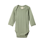 Long Sleeve Bodysuit Derby 2 Pack - Natural/Nettle