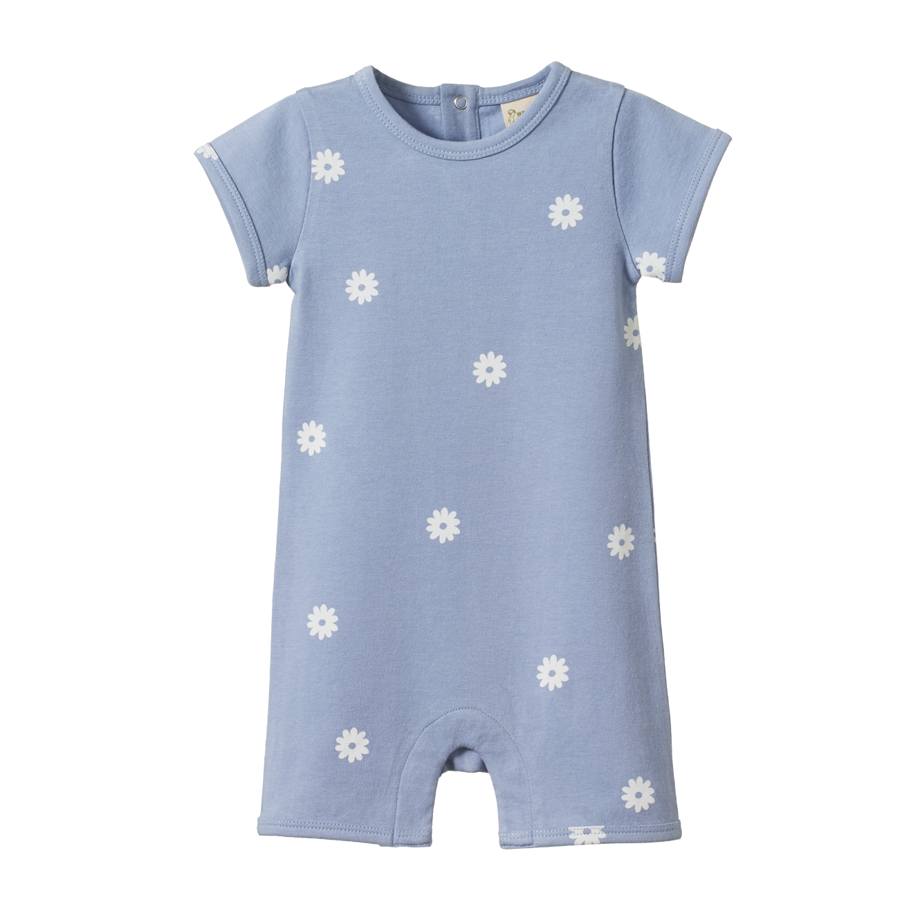 Nature Baby Short Sleeve Quincy Romper - Chamomile Dusky Print