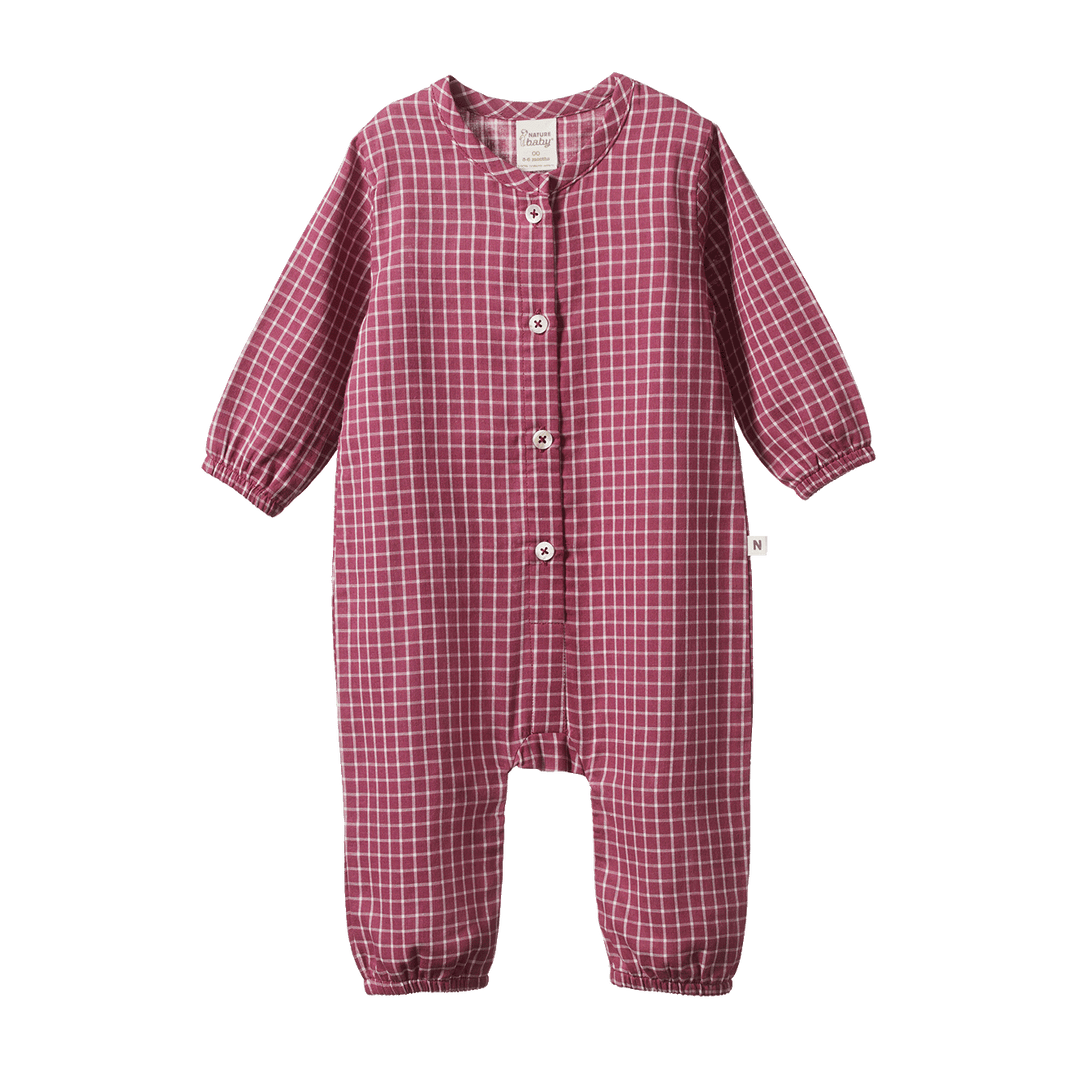 Nature Baby Darcy Suit - Rhubarb Check