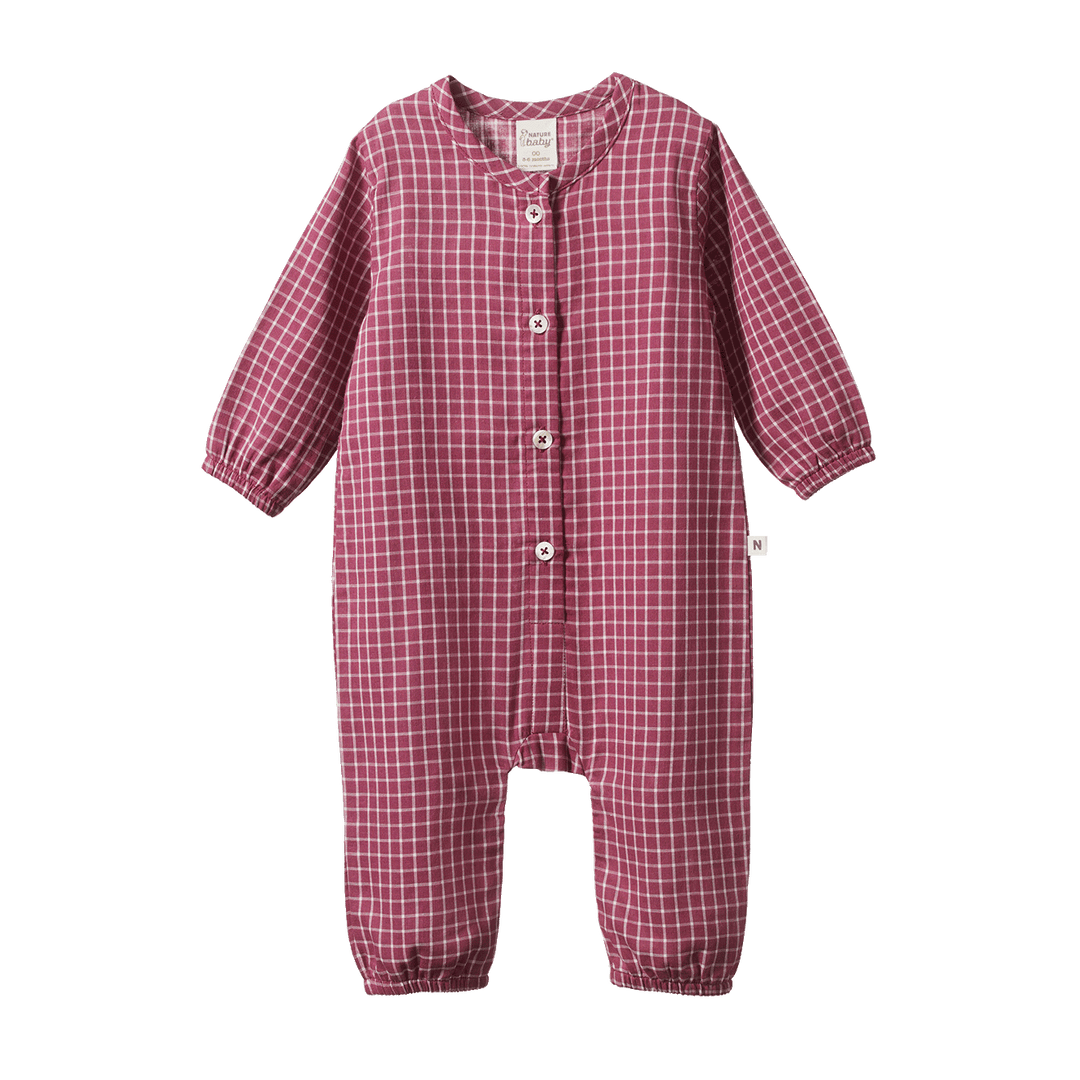 Nature Baby Darcy Suit - Rhubarb Check