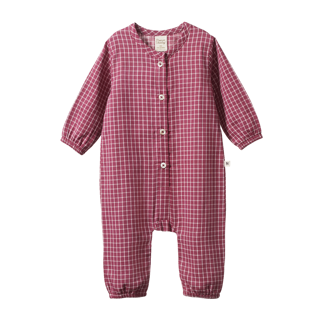Nature Baby Darcy Suit - Rhubarb Check