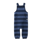 Tobi Overalls Sweatshirting - Navy Bold Stripe