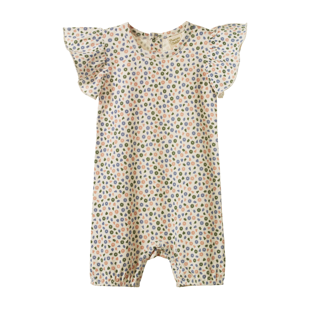 Nature Baby Tilly Suit - Chamomile Blooms Print