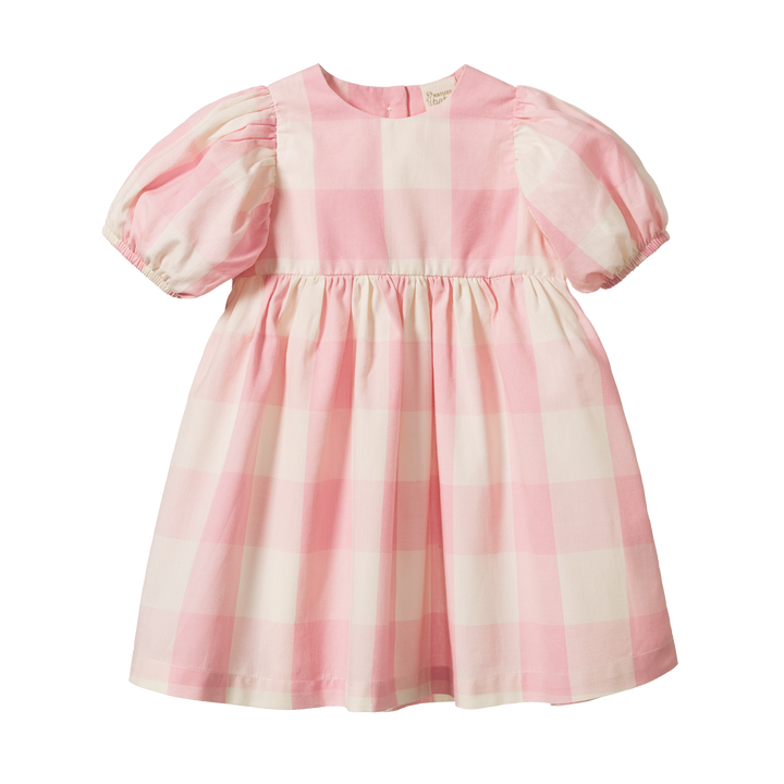 Nature Baby Albertine Dress - Summer Rose Check