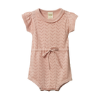 Nature Baby Lottie Suit - Rose Bud Pointelle