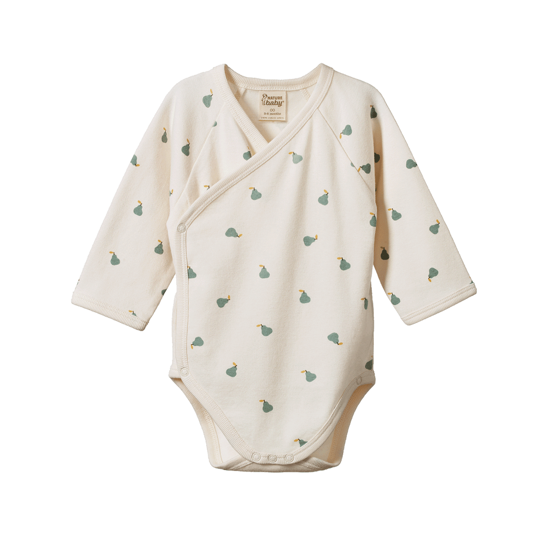 Nature Baby excellent Long Sleeve Kimono Bodysuit