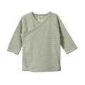 Kimono Jacket - Nettle Pinstripe