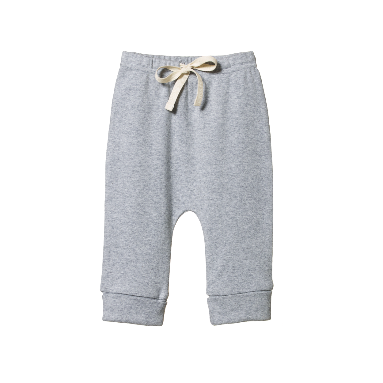 Nature Baby Drawstring Pants - Grey Marl
