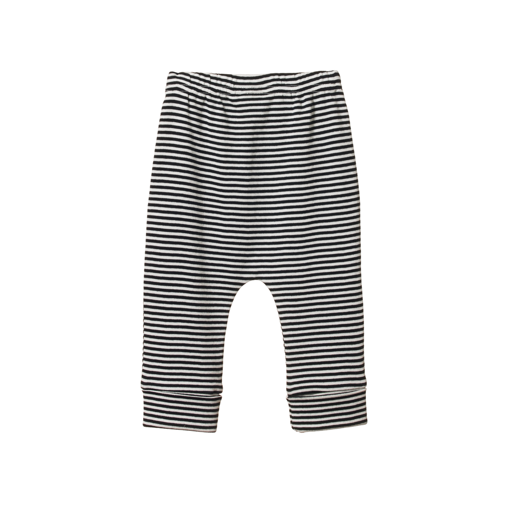 Nature Baby Drawstring Pants - Navy Stripe