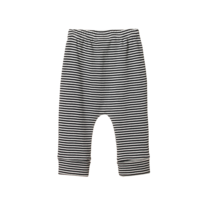 Nature Baby Drawstring Pants - Navy Stripe