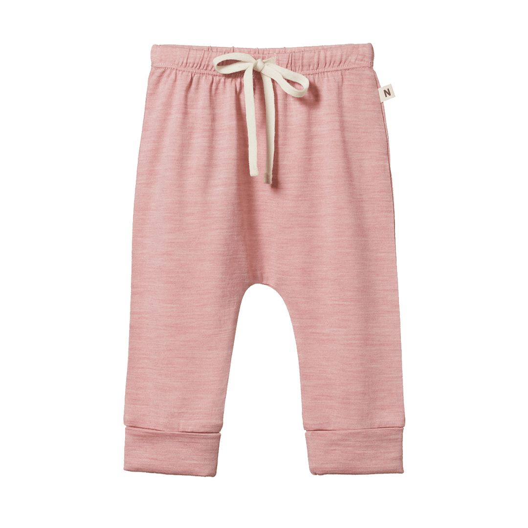Nature Baby Drawstring Pants - Mauve