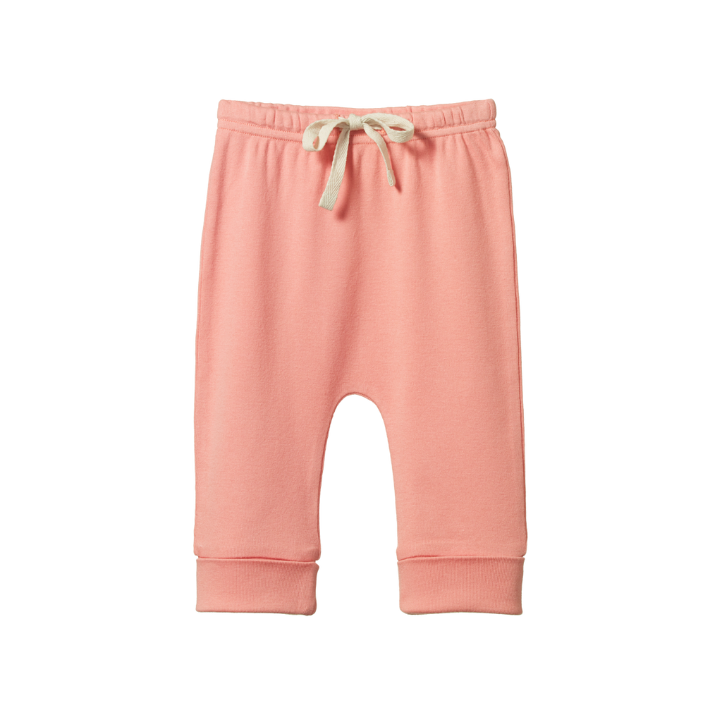Nature Baby Drawstring Pants - Peony