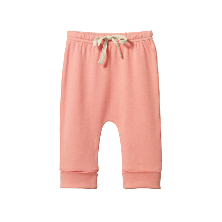 Nature Baby Drawstring Pants - Peony