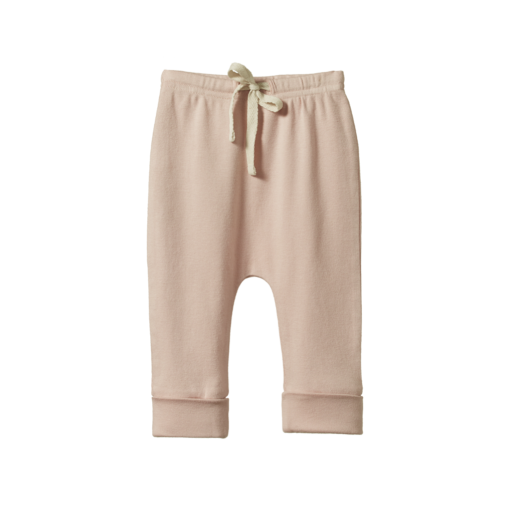 Nature Baby Drawstring Pants - Rose Dust
