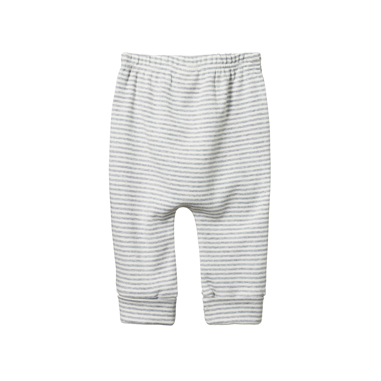 Nature Baby Drawstring Pants - Grey Marl Stripe