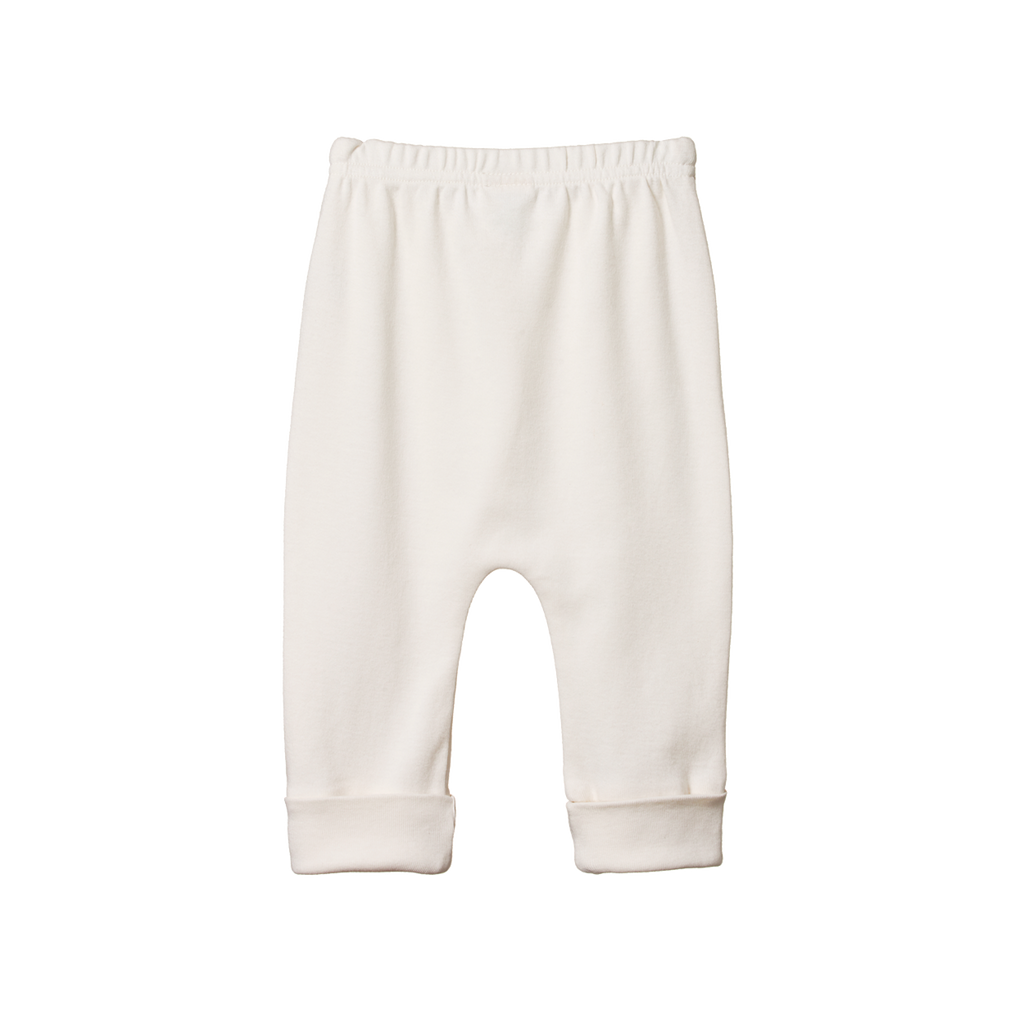 Nature Baby Drawstring Pants Pointelle - Natural