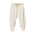 Footed Rompers - Natural