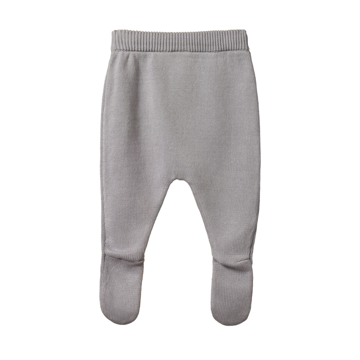 Nature Baby Cotton Knit Footed Romper - Lilac