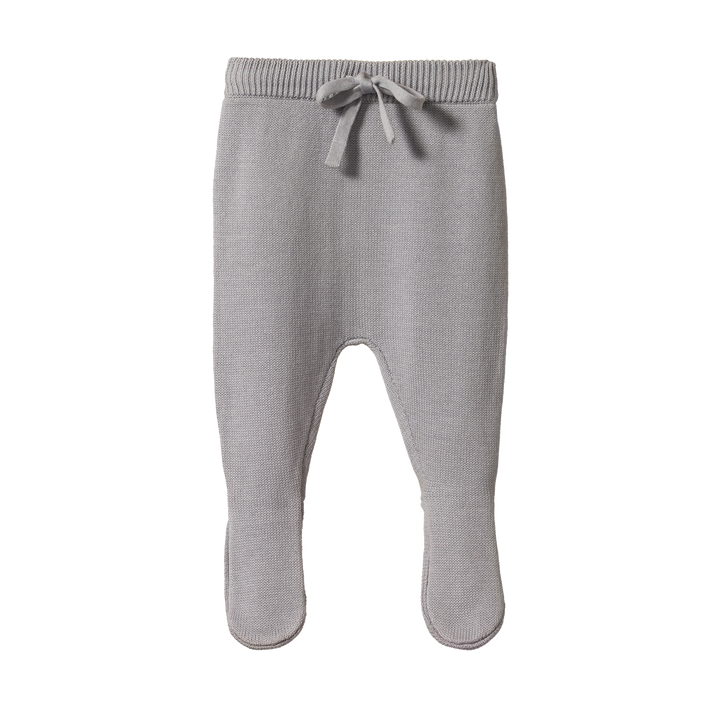 Nature Baby Cotton Knit Footed Romper - Lilac