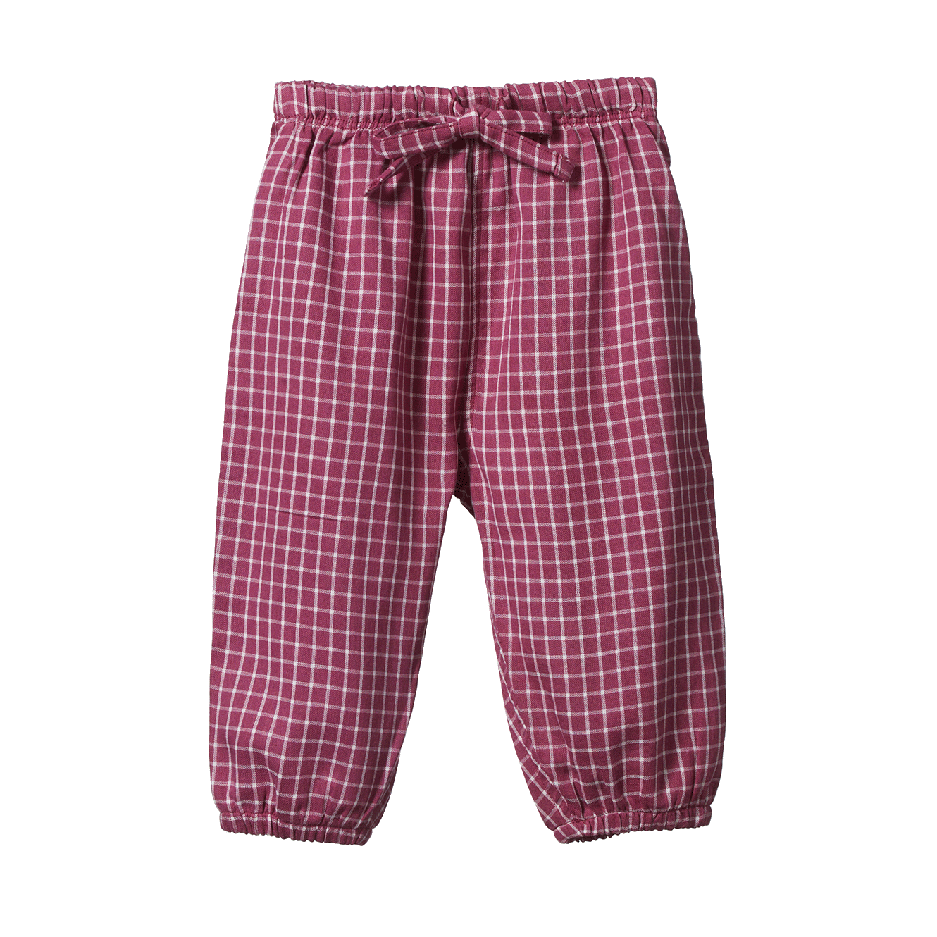 Nature Baby Sunny Pants - Rhubarb Check