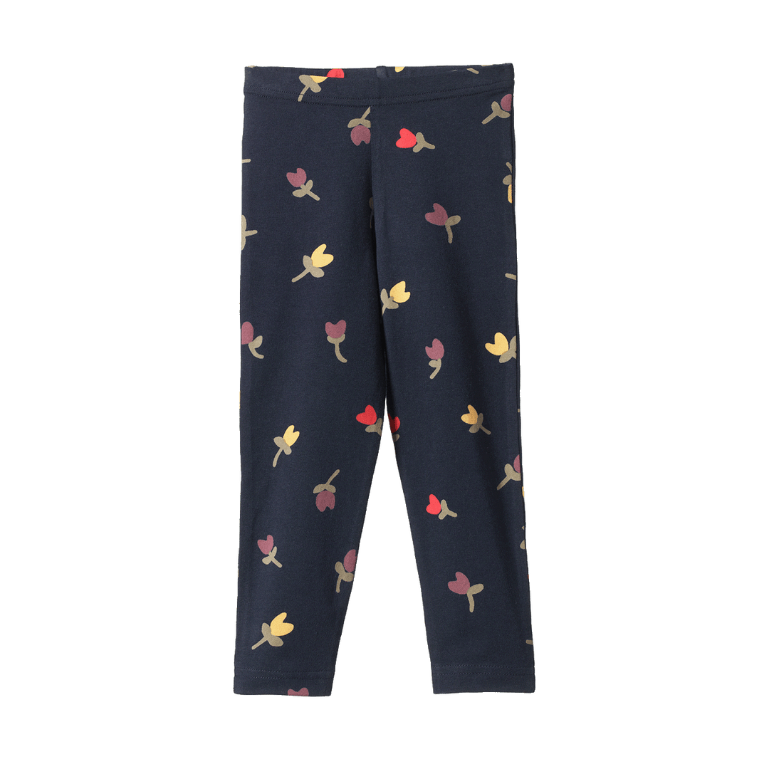 Nature Baby Leggings - Navy Tulip Print