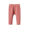 Nature Baby Selby Waffle Pants - Rose Clay