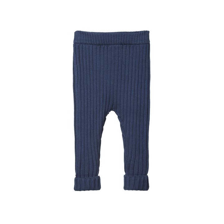 Nature Baby Lou Pants Cotton Knit - Vintage Indigo