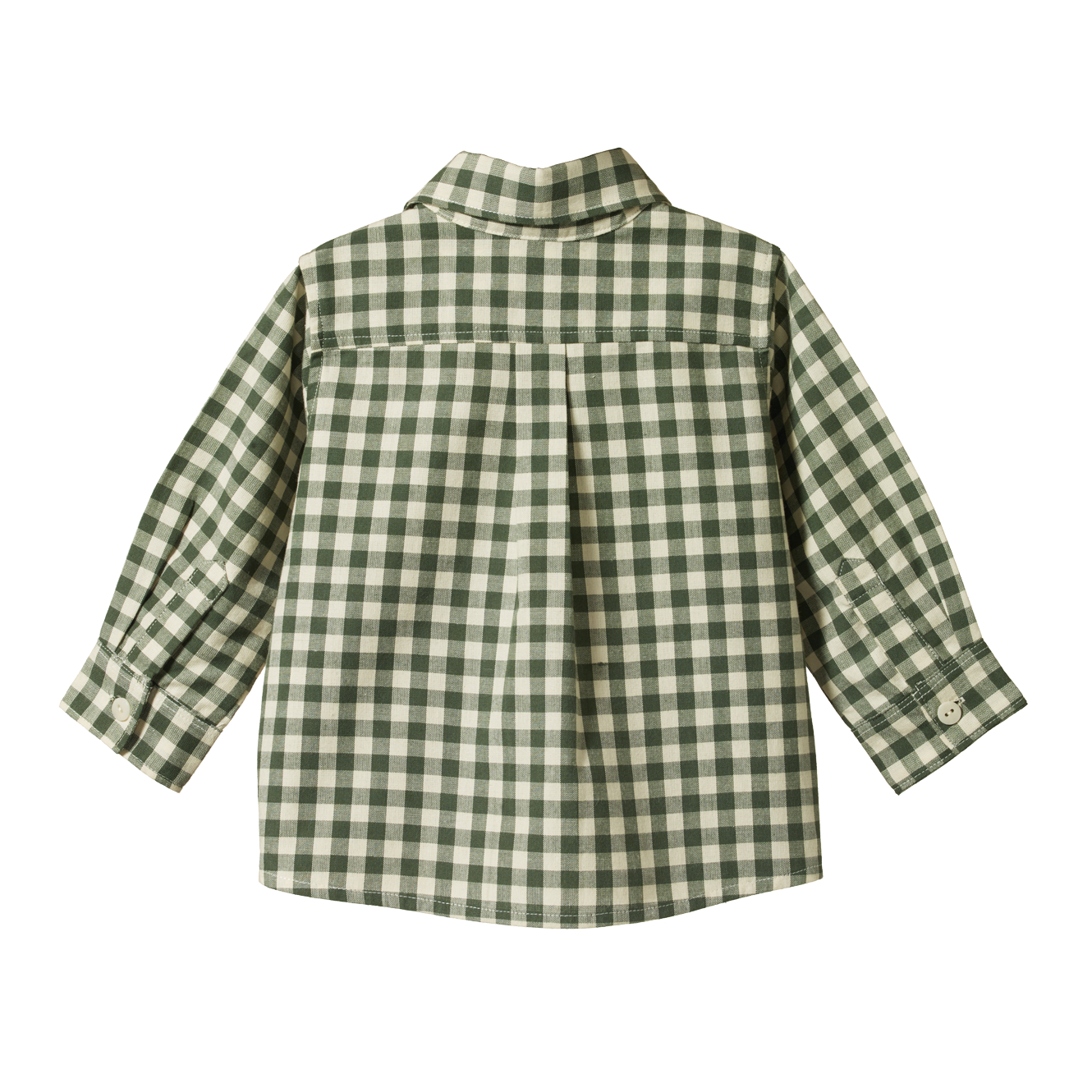 Nature Baby Ira Button Up - Thyme Check