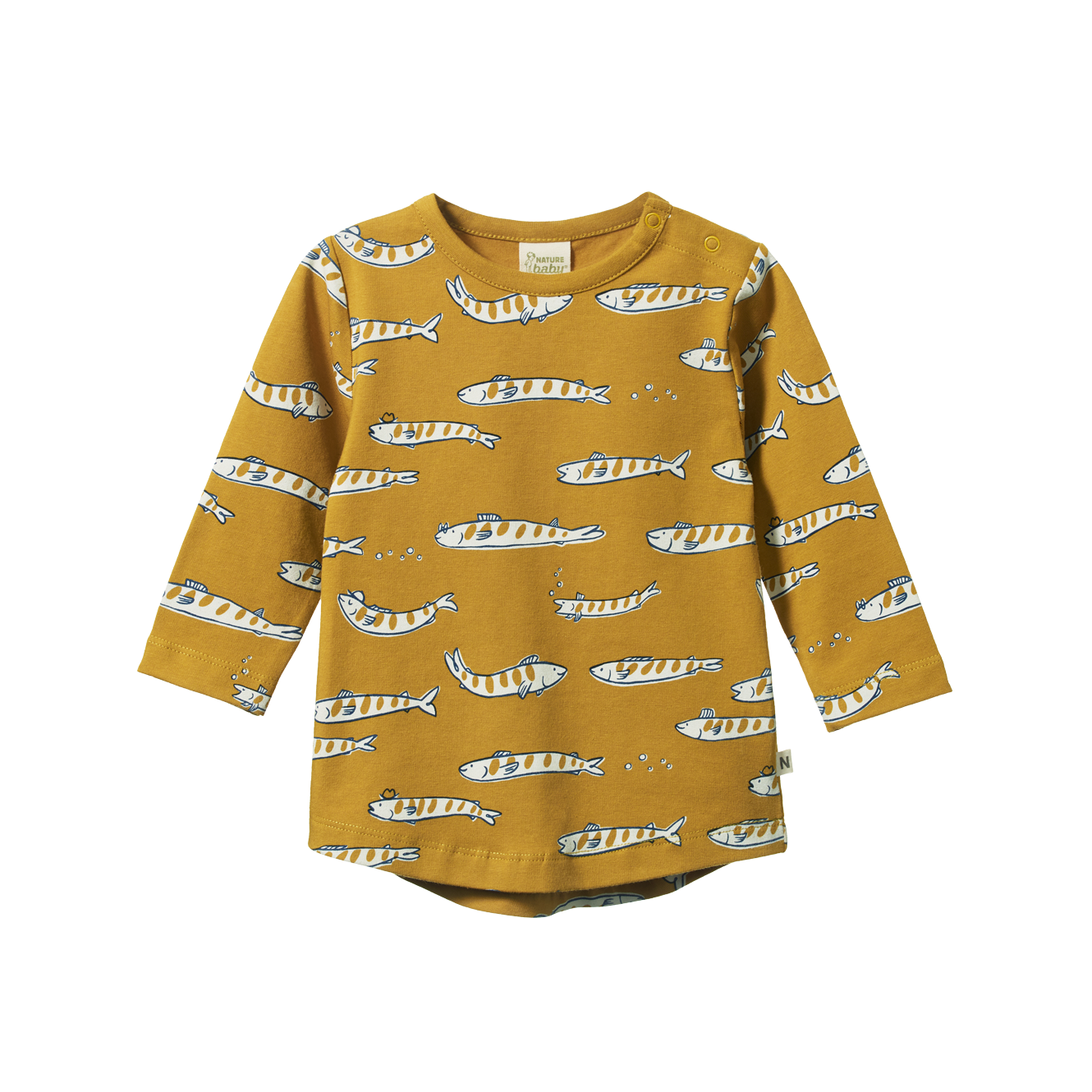Nature Baby Stretch Jersey Everyday Tee - South Seas Palm Print