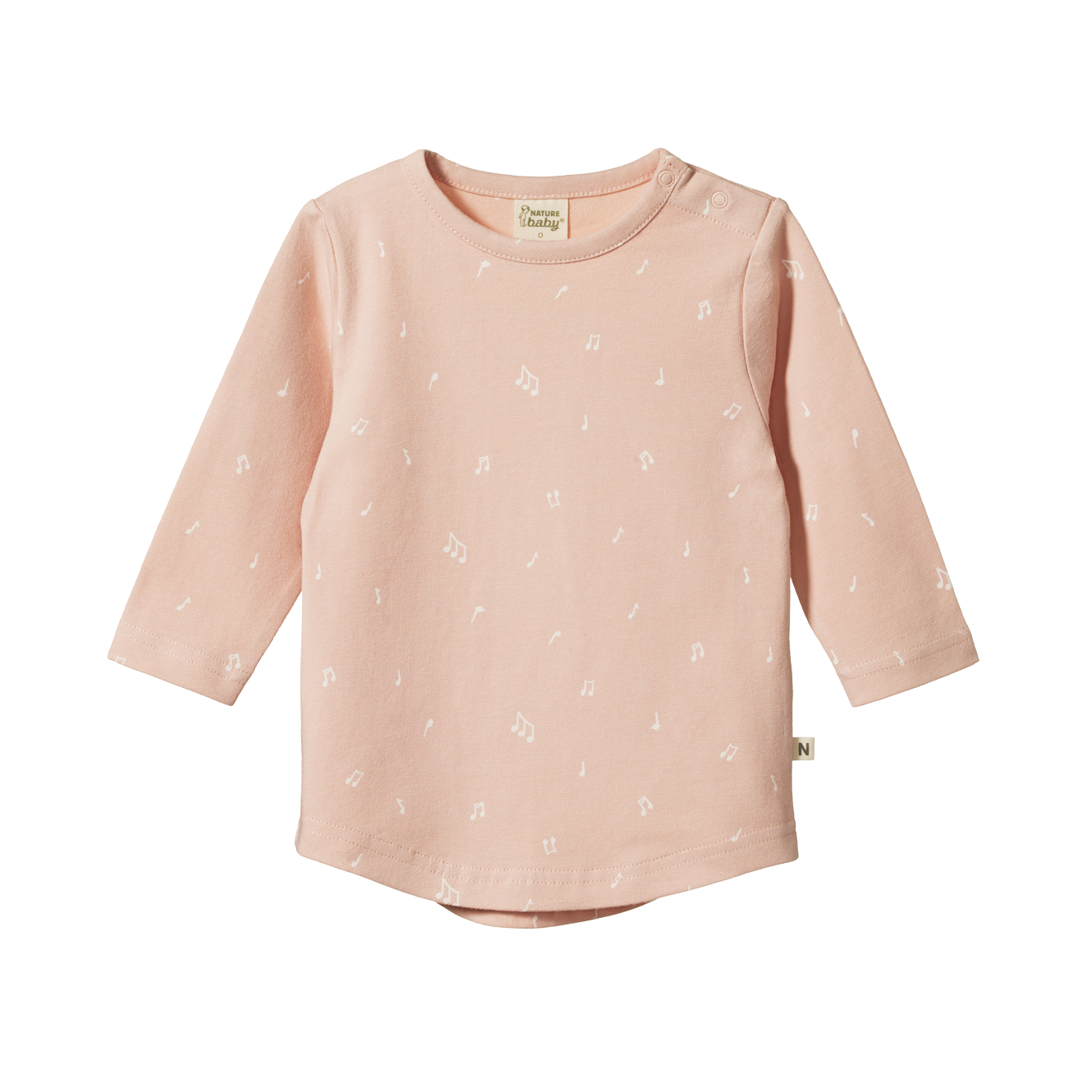 Nature Baby Stretch Jersey Everyday Tee - Melody Print