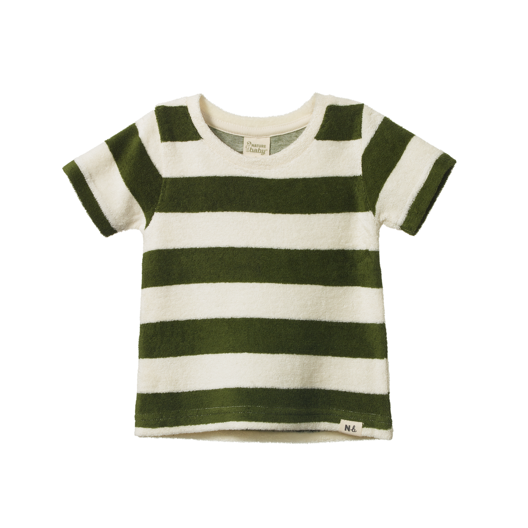 Nature Baby River Tee Terry - Bold Jungle Stripe