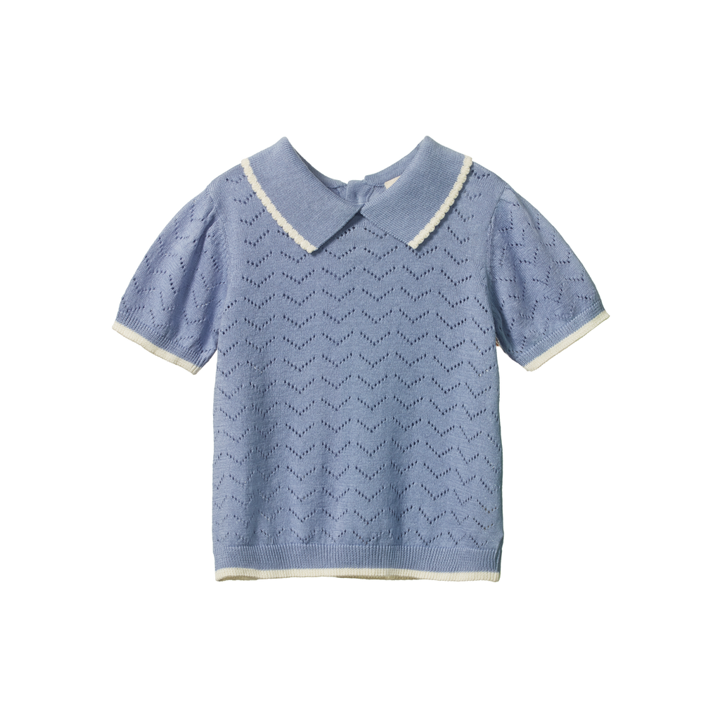 Nature Baby Maeve Polo - Dusky Pointelle