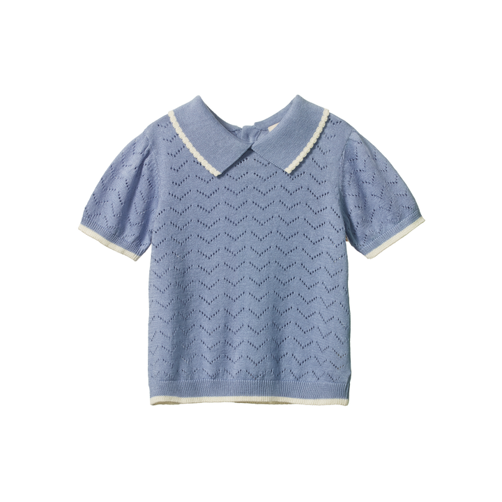 Nature Baby Maeve Polo - Dusky Pointelle