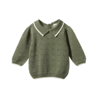 Long Sleeve Maeve Polo - Hedge Green