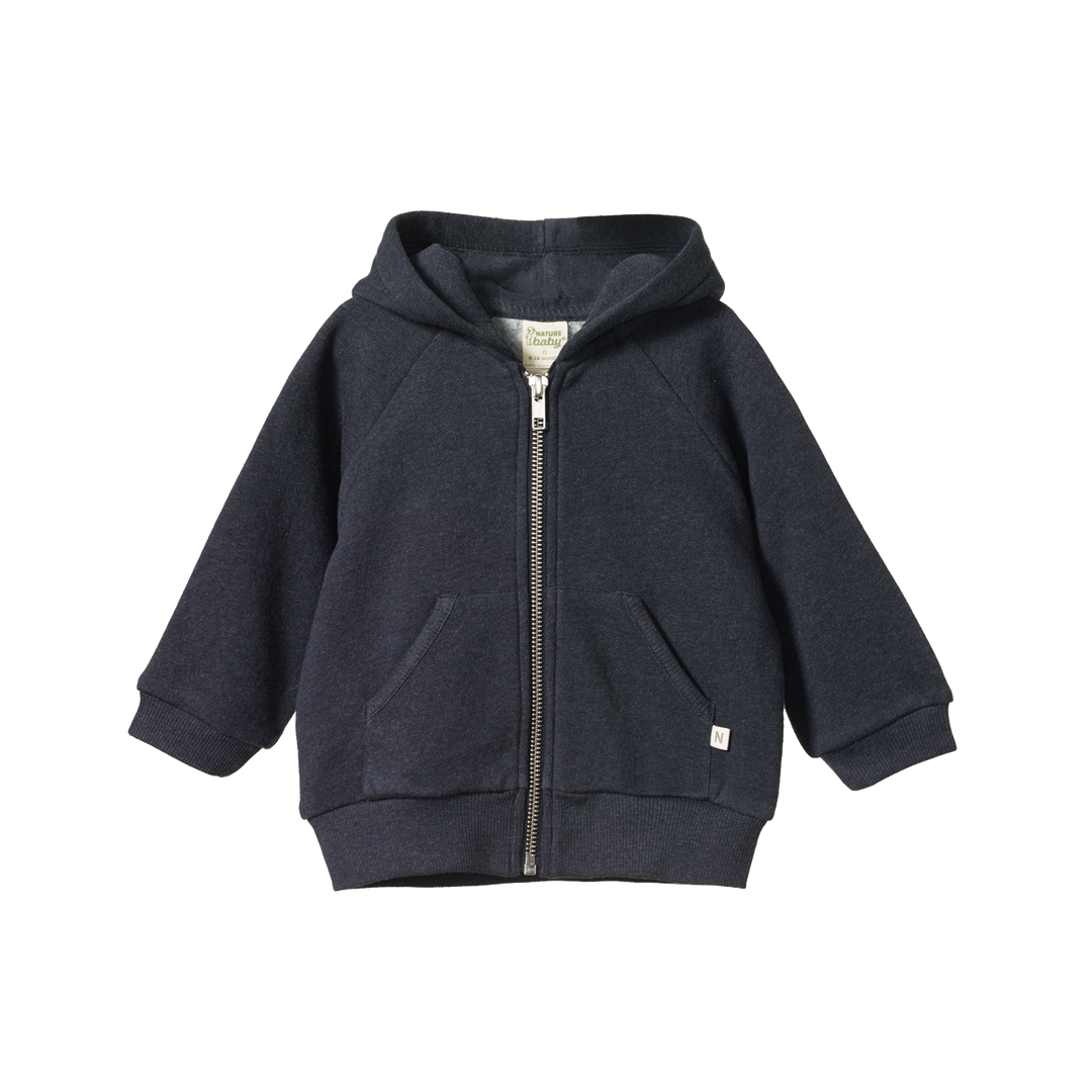 Nature Baby Hooded Sweatshirt - Navy Marl