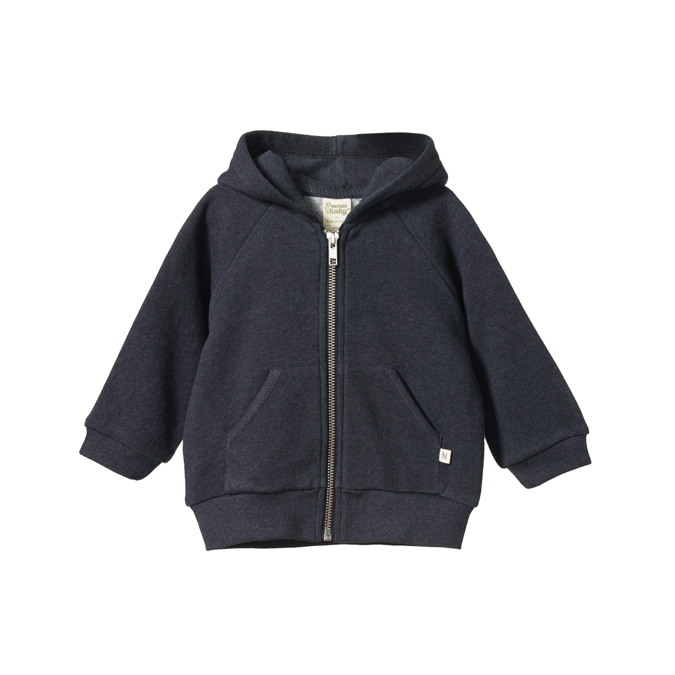 Nature Baby Hooded Sweatshirt - Navy Marl
