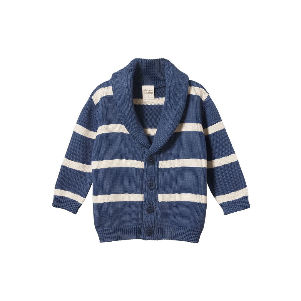 Benji Jacket - Vintage Indigo/Oatmeal Marl Stripe