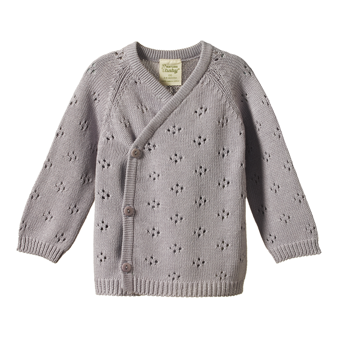 Lilac baby cardigan sale