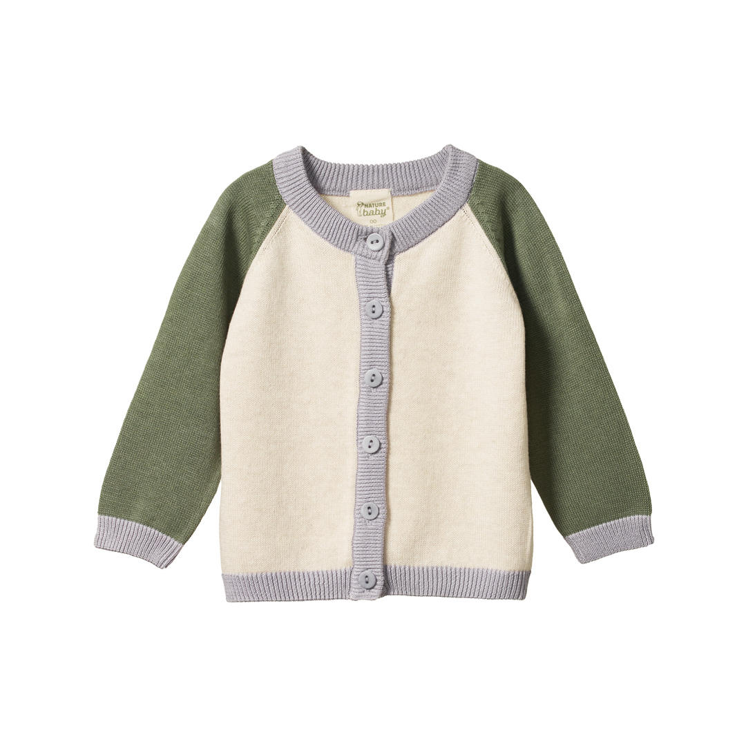 Nature Baby Piper Cardigan Lilac Trio Daisy and Hen