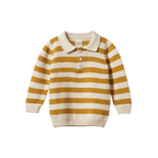 Grandpa Jumper - Yellow Sun Bold Stripe
