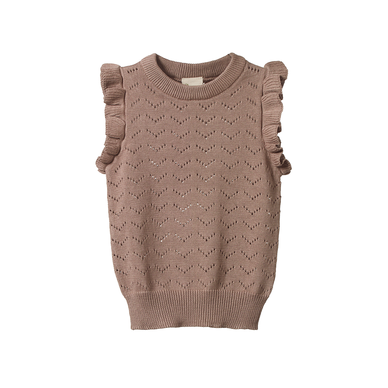 Nature Baby Mathilde Vest - Sparrow Pointelle