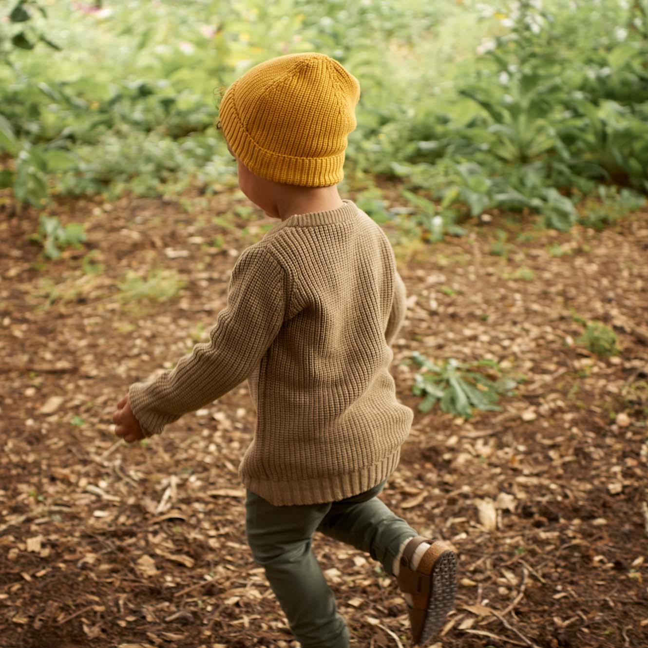 Nature Baby Forest Beanie - Butterscotch Chunky Knit