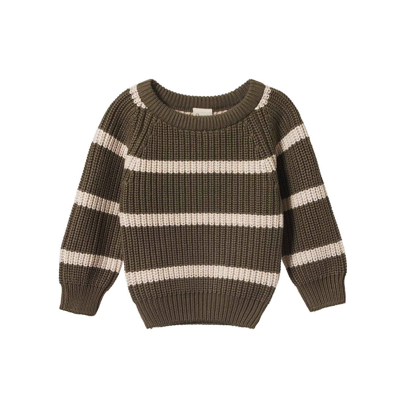 Nature Baby Billy Jumper - Seed/Oatmeal Marl Stripe
