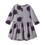 Nature Baby Long Sleeve Twirl Dress - Grande Plum Print