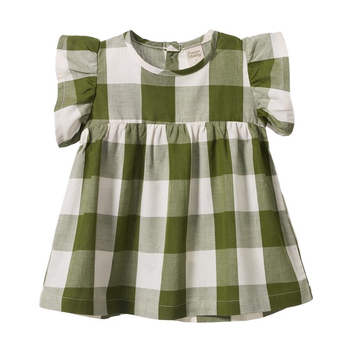Nature Baby Bonnie Dress - Jungle Check